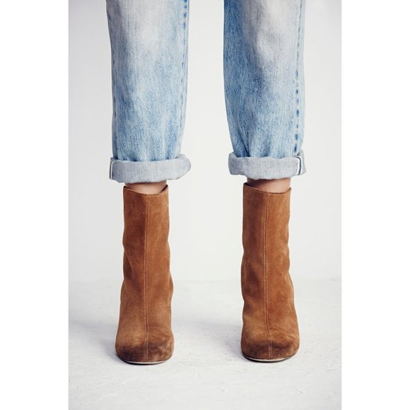 NWT Free People Cecile Ankle Boot / Tobacco - Picture 2 of 5